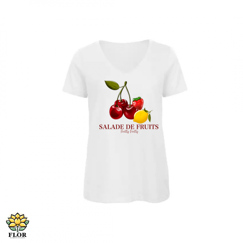 T-Shirt col V SALADE DE FRUITS – Image 2