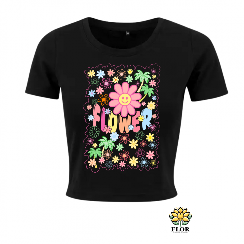 CROP TOP FLOWER PASTEL – Image 5