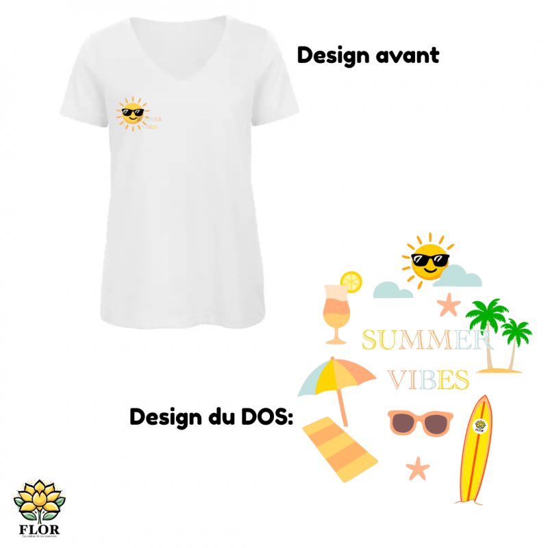 T-Shirt col V SUMMER