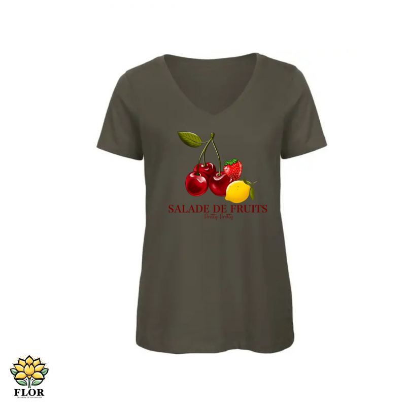 T-Shirt col V SALADE DE FRUITS – Image 4