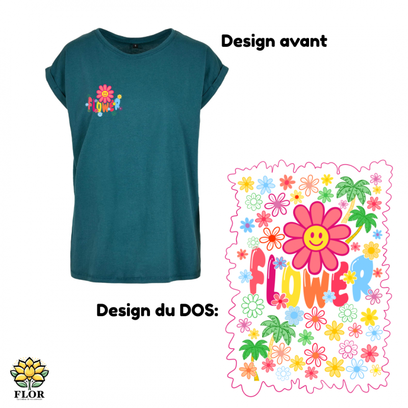 T-Shirt ColRond FLOWER FLASH – Image 5