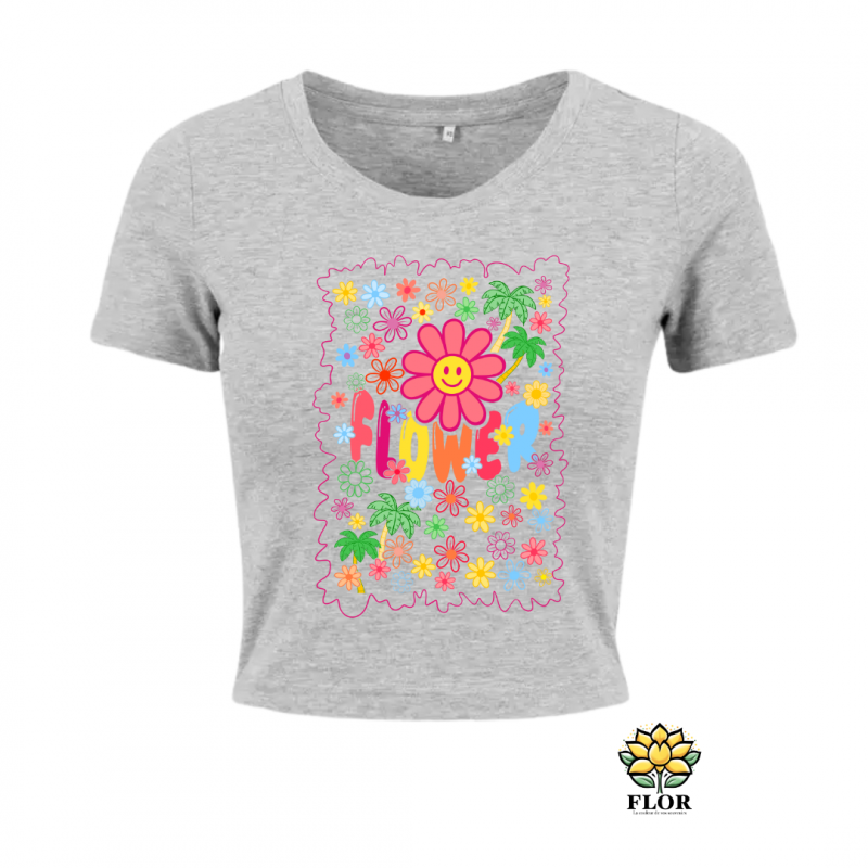 CROP TOP FLOWER FLASH