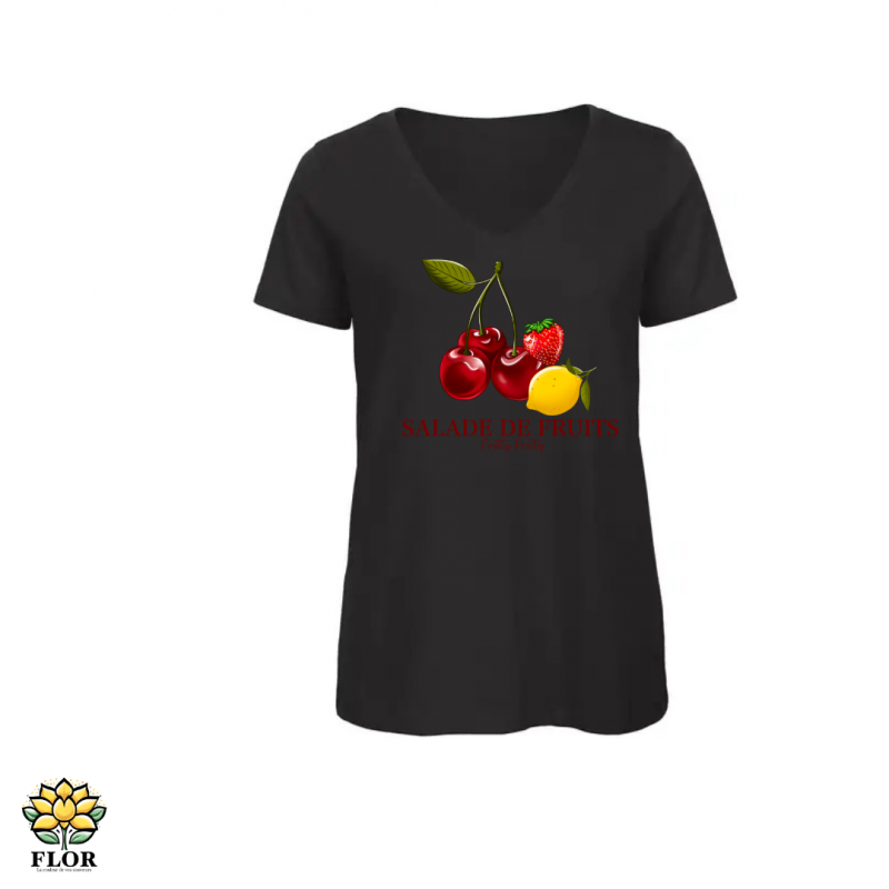 T-Shirt col V SALADE DE FRUITS