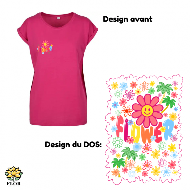 T-Shirt ColRond FLOWER FLASH – Image 3