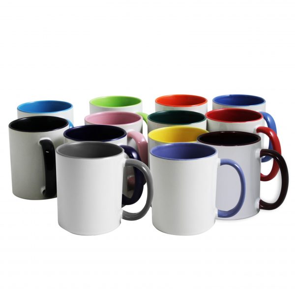 Mug blanc coloré