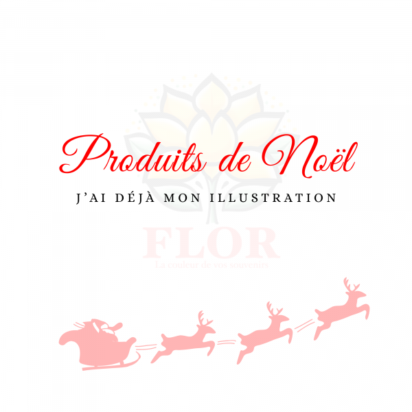 Produits de noël j'ai déjà mon illustration