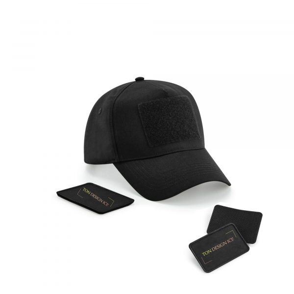 Casquette avec patch détachable
