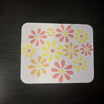 Tapis de souris fleuri