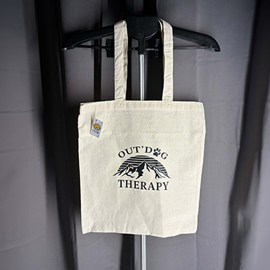 Totebag Outdog therapy NOIR