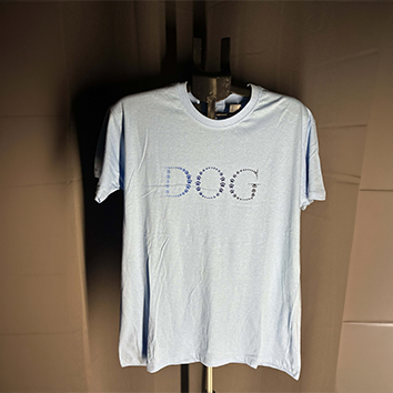 Tee shirt mixte bleu taille M "DOG"
