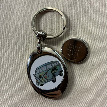 Porte clef jetons de caddie "Dog lovers"