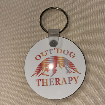 Porte clef OUTDOG rose pale